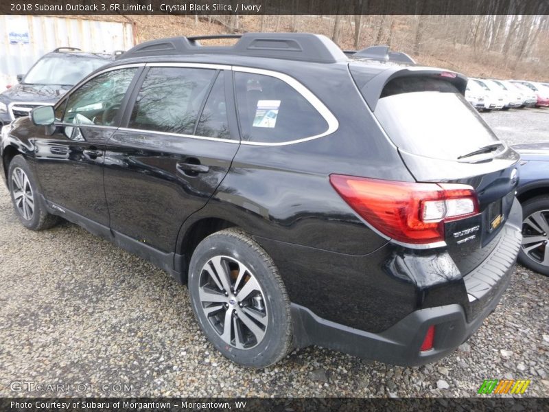 Crystal Black Silica / Ivory 2018 Subaru Outback 3.6R Limited