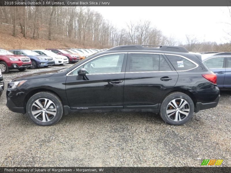 Crystal Black Silica / Ivory 2018 Subaru Outback 3.6R Limited