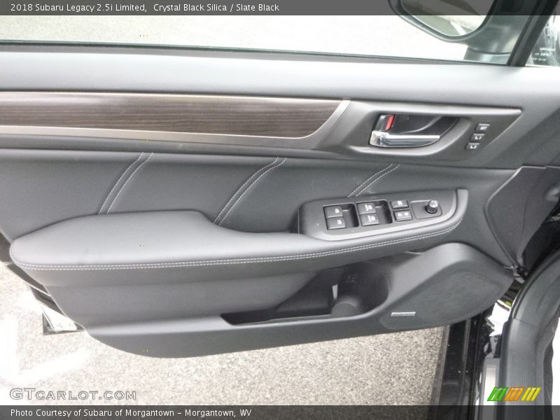 Crystal Black Silica / Slate Black 2018 Subaru Legacy 2.5i Limited