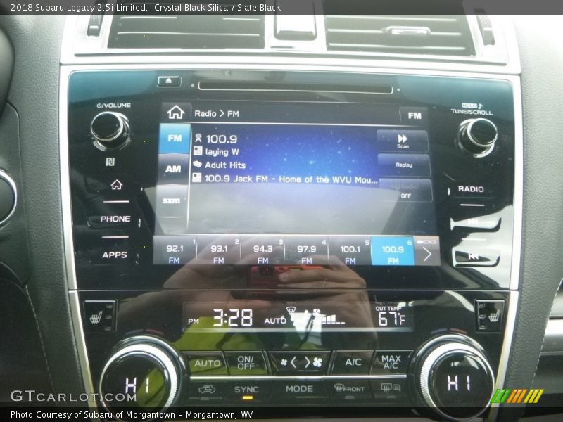 Crystal Black Silica / Slate Black 2018 Subaru Legacy 2.5i Limited