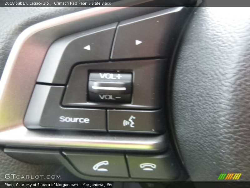 Crimson Red Pearl / Slate Black 2018 Subaru Legacy 2.5i