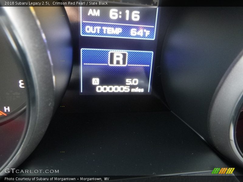 Crimson Red Pearl / Slate Black 2018 Subaru Legacy 2.5i