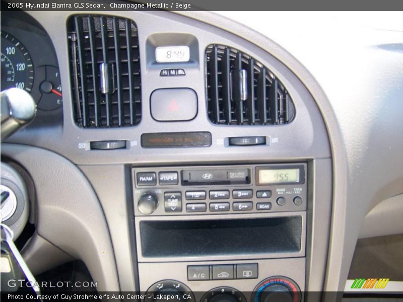 Champagne Metallic / Beige 2005 Hyundai Elantra GLS Sedan