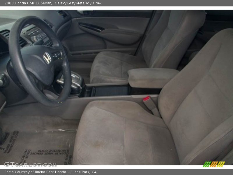 Galaxy Gray Metallic / Gray 2008 Honda Civic LX Sedan