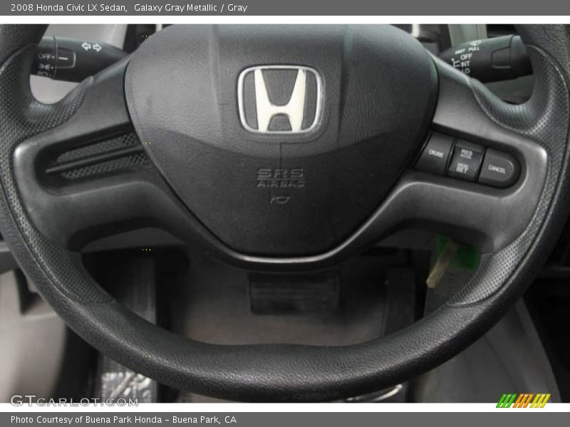 Galaxy Gray Metallic / Gray 2008 Honda Civic LX Sedan
