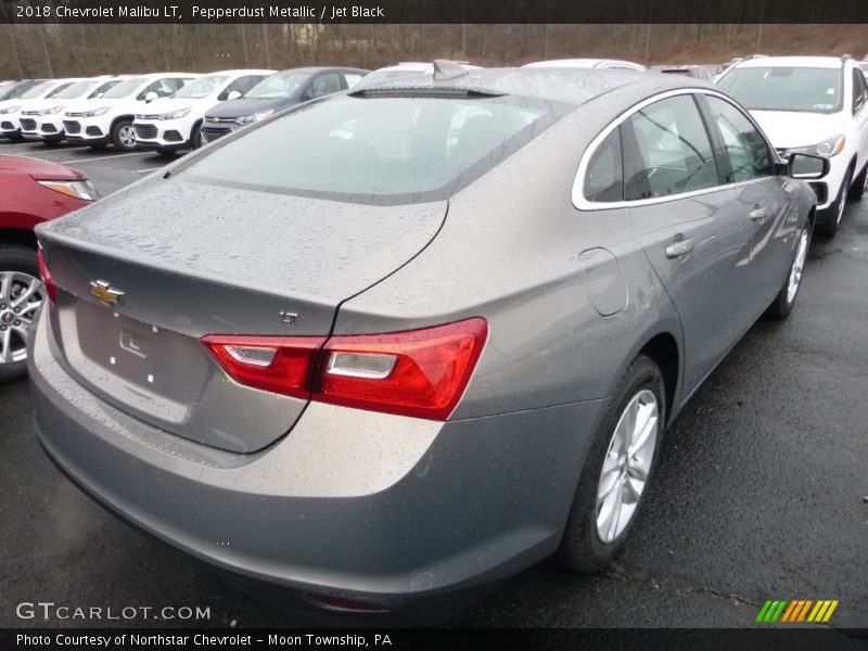 Pepperdust Metallic / Jet Black 2018 Chevrolet Malibu LT