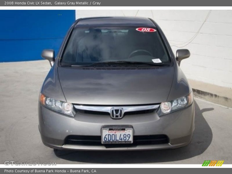 Galaxy Gray Metallic / Gray 2008 Honda Civic LX Sedan