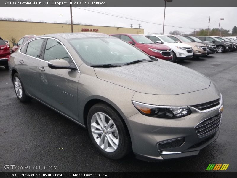 Pepperdust Metallic / Jet Black 2018 Chevrolet Malibu LT