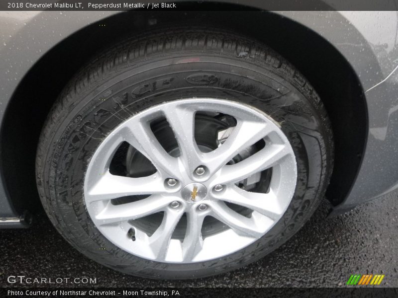 Pepperdust Metallic / Jet Black 2018 Chevrolet Malibu LT