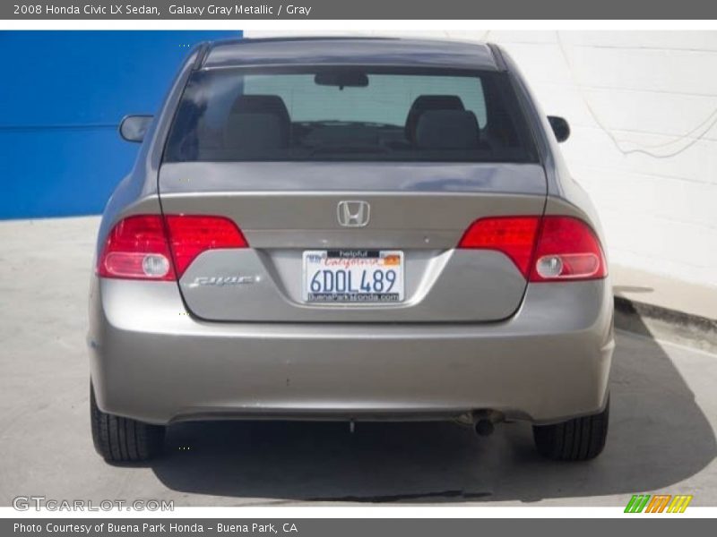 Galaxy Gray Metallic / Gray 2008 Honda Civic LX Sedan