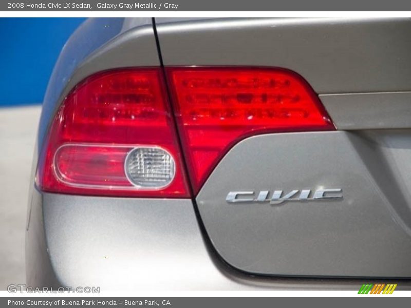 Galaxy Gray Metallic / Gray 2008 Honda Civic LX Sedan