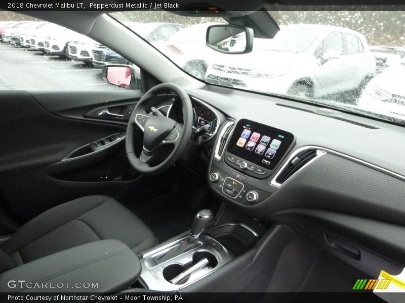 Pepperdust Metallic / Jet Black 2018 Chevrolet Malibu LT