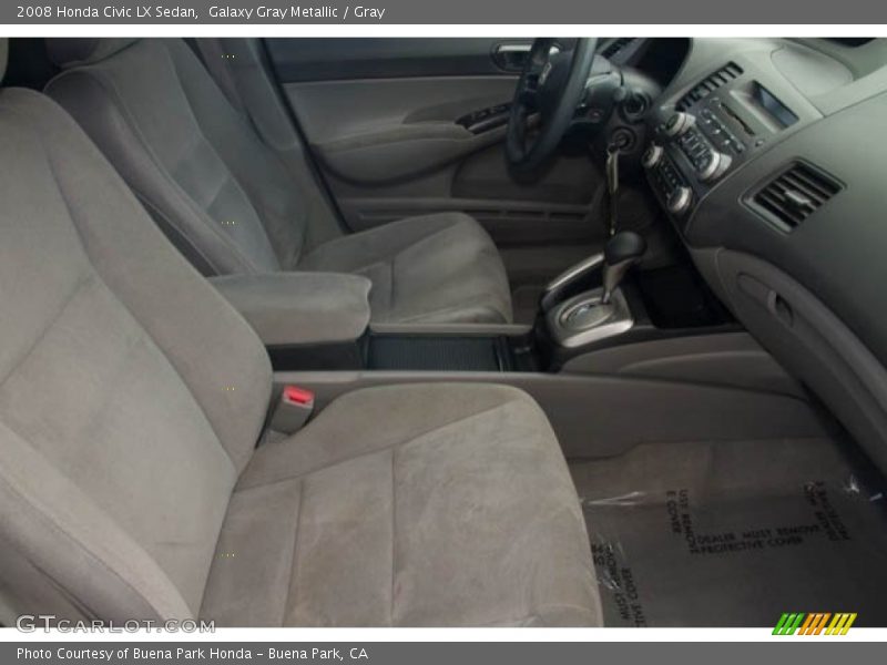 Galaxy Gray Metallic / Gray 2008 Honda Civic LX Sedan