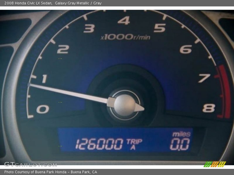Galaxy Gray Metallic / Gray 2008 Honda Civic LX Sedan