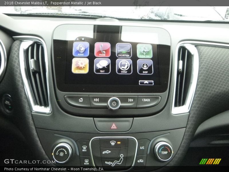 Pepperdust Metallic / Jet Black 2018 Chevrolet Malibu LT