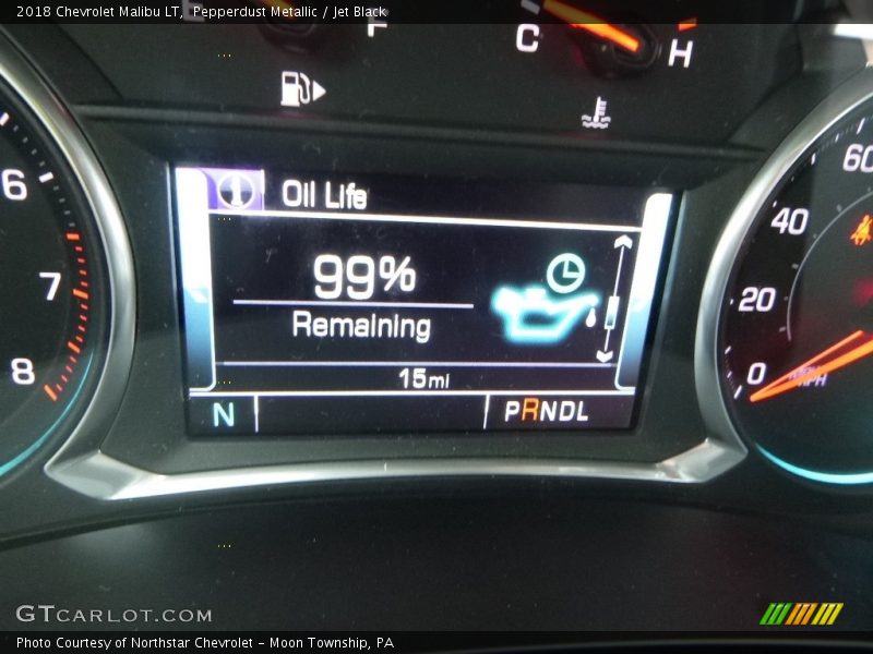 Pepperdust Metallic / Jet Black 2018 Chevrolet Malibu LT