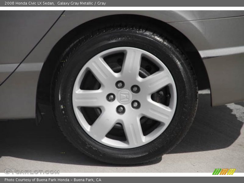 Galaxy Gray Metallic / Gray 2008 Honda Civic LX Sedan
