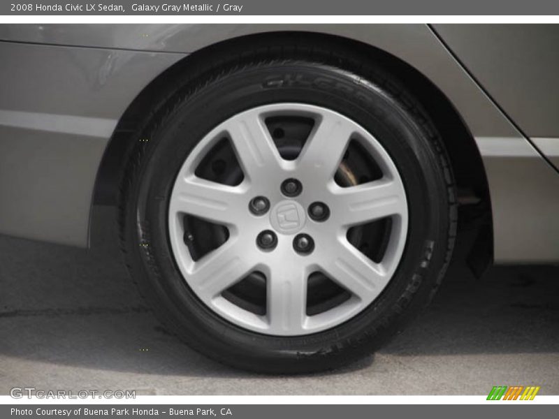 Galaxy Gray Metallic / Gray 2008 Honda Civic LX Sedan