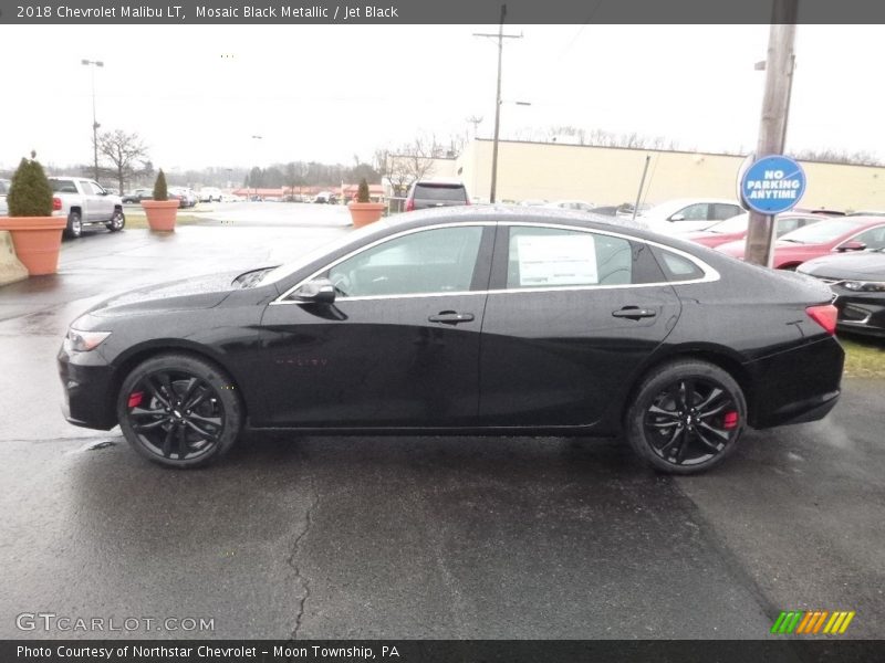 Mosaic Black Metallic / Jet Black 2018 Chevrolet Malibu LT