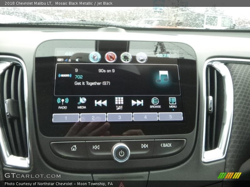 Mosaic Black Metallic / Jet Black 2018 Chevrolet Malibu LT