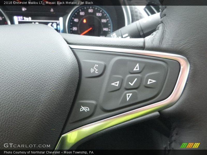Mosaic Black Metallic / Jet Black 2018 Chevrolet Malibu LT