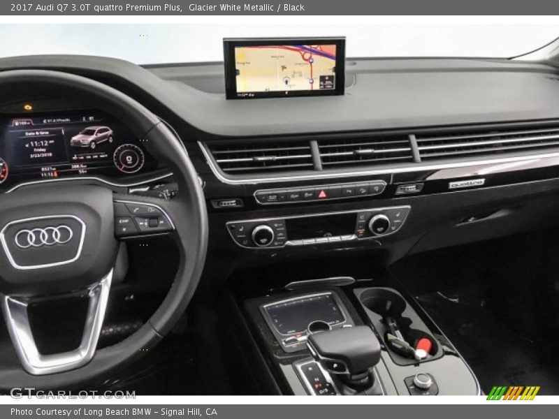 Glacier White Metallic / Black 2017 Audi Q7 3.0T quattro Premium Plus