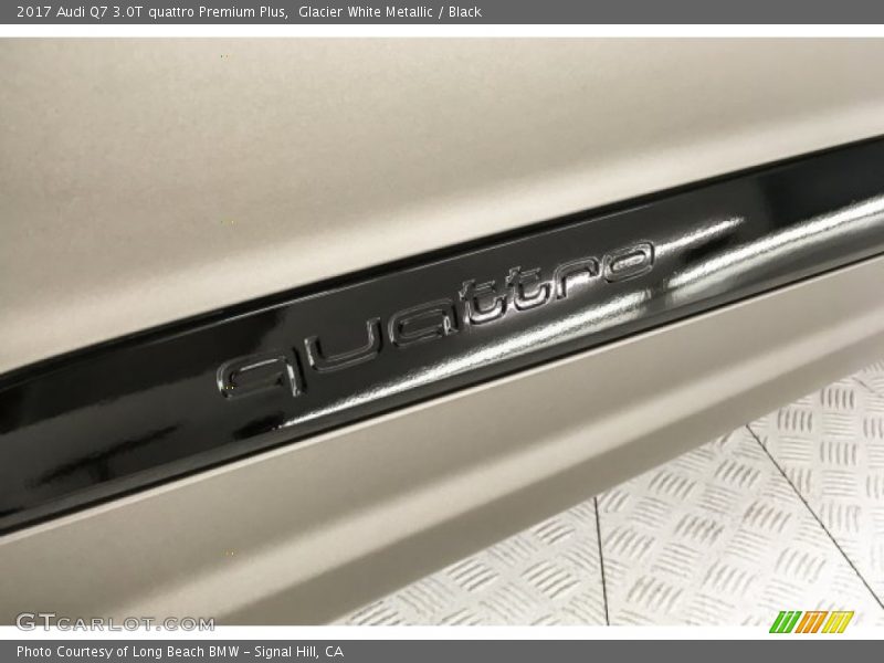 Glacier White Metallic / Black 2017 Audi Q7 3.0T quattro Premium Plus