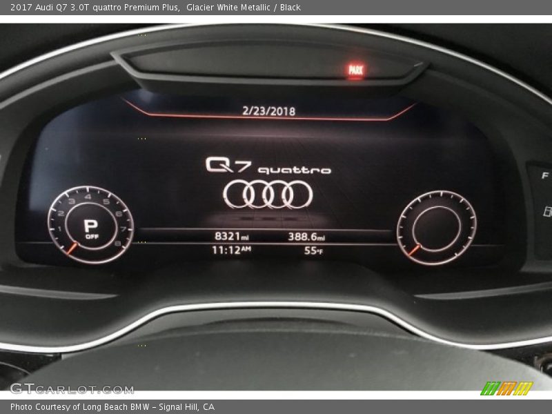 Glacier White Metallic / Black 2017 Audi Q7 3.0T quattro Premium Plus