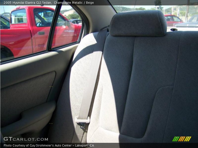 Champagne Metallic / Beige 2005 Hyundai Elantra GLS Sedan