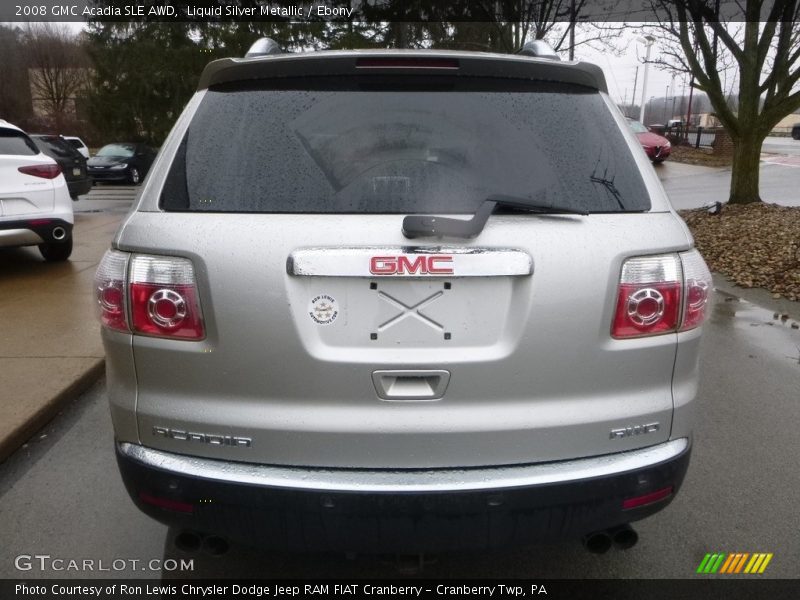 Liquid Silver Metallic / Ebony 2008 GMC Acadia SLE AWD