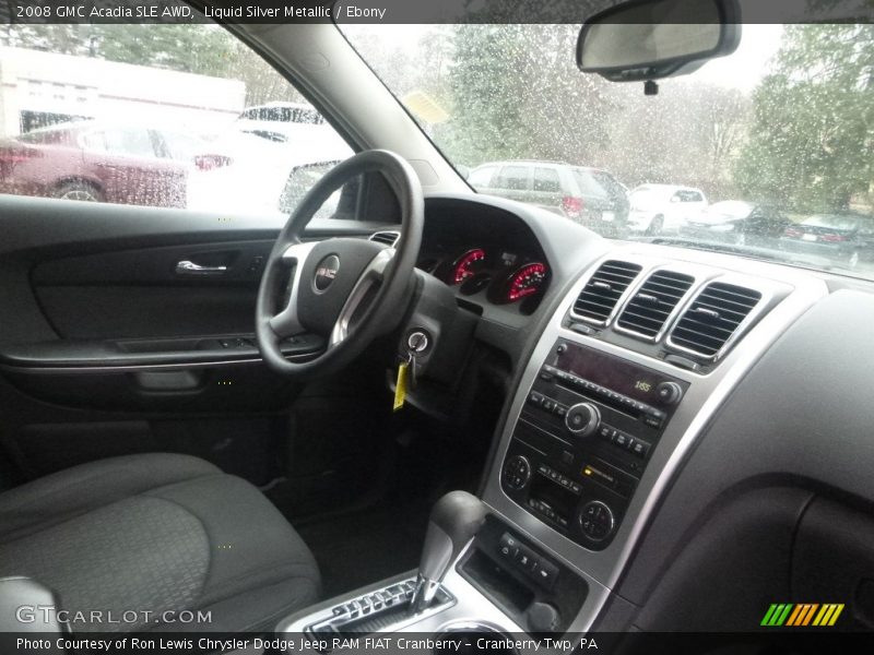 Liquid Silver Metallic / Ebony 2008 GMC Acadia SLE AWD