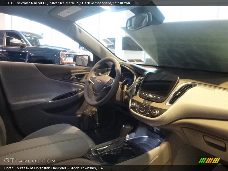 Silver Ice Metallic / Dark Atmosphere/Loft Brown 2018 Chevrolet Malibu LT