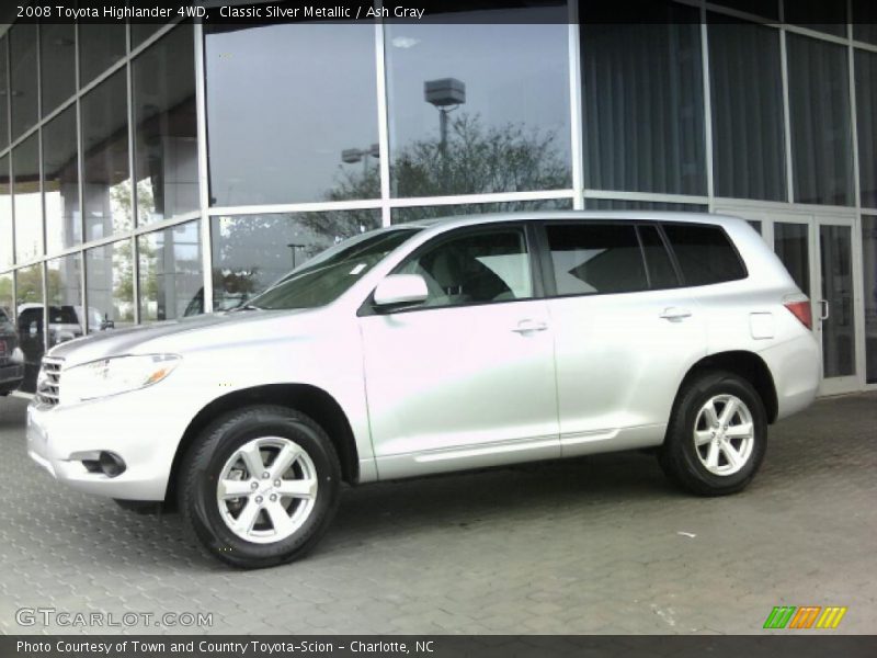 Classic Silver Metallic / Ash Gray 2008 Toyota Highlander 4WD