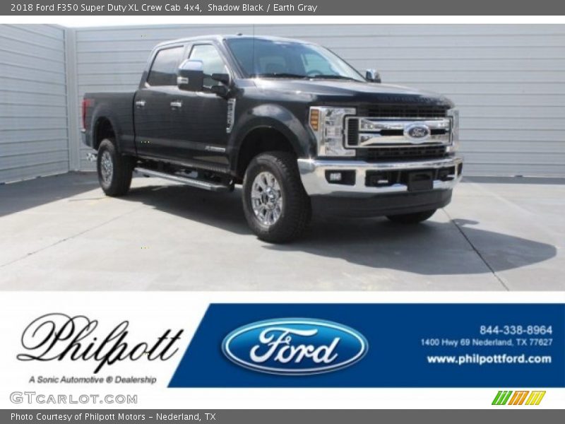Shadow Black / Earth Gray 2018 Ford F350 Super Duty XL Crew Cab 4x4