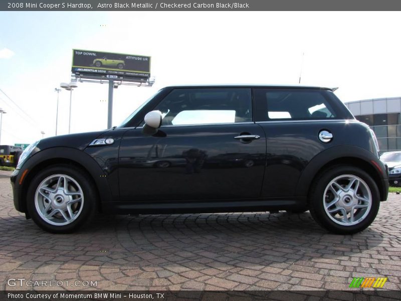 Astro Black Metallic / Checkered Carbon Black/Black 2008 Mini Cooper S Hardtop