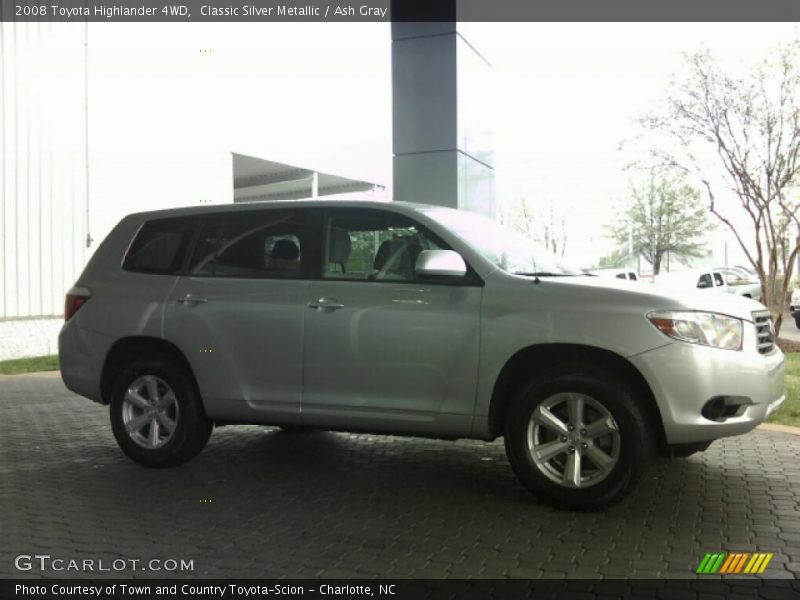 Classic Silver Metallic / Ash Gray 2008 Toyota Highlander 4WD