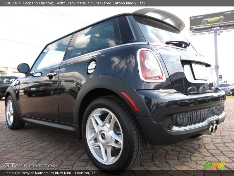 Astro Black Metallic / Checkered Carbon Black/Black 2008 Mini Cooper S Hardtop