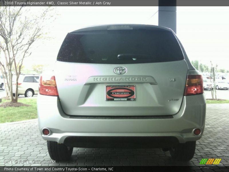 Classic Silver Metallic / Ash Gray 2008 Toyota Highlander 4WD
