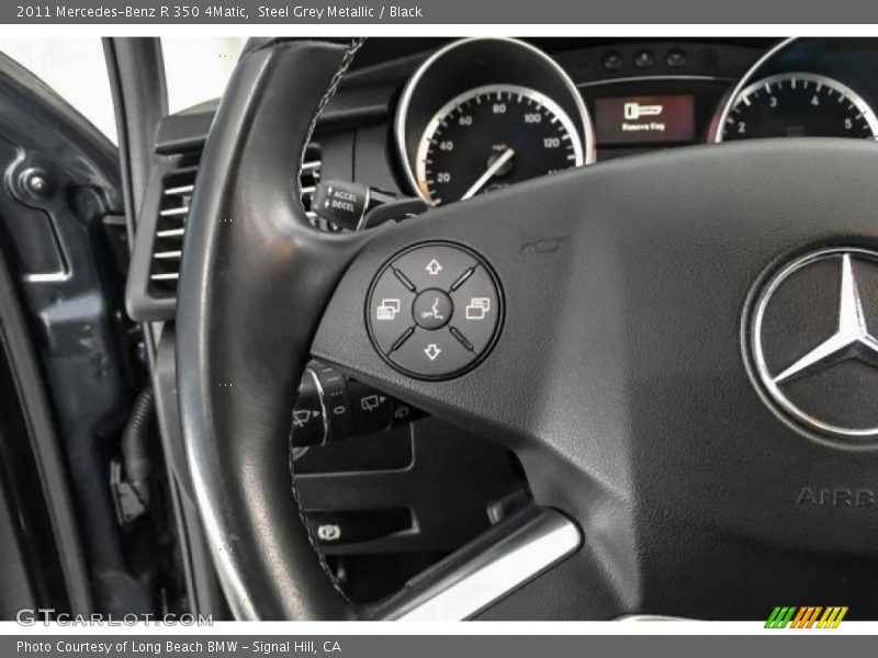 Steel Grey Metallic / Black 2011 Mercedes-Benz R 350 4Matic