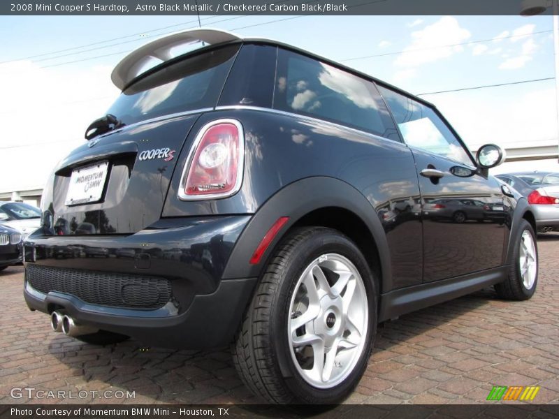 Astro Black Metallic / Checkered Carbon Black/Black 2008 Mini Cooper S Hardtop