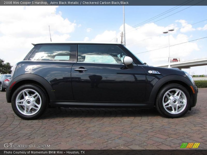 Astro Black Metallic / Checkered Carbon Black/Black 2008 Mini Cooper S Hardtop