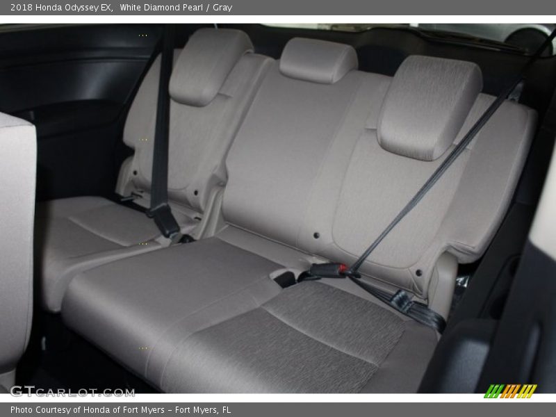 White Diamond Pearl / Gray 2018 Honda Odyssey EX