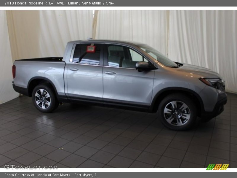Lunar Silver Metallic / Gray 2018 Honda Ridgeline RTL-T AWD
