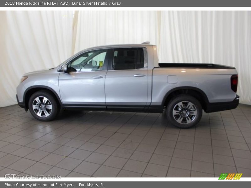 Lunar Silver Metallic / Gray 2018 Honda Ridgeline RTL-T AWD