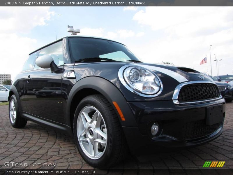 Astro Black Metallic / Checkered Carbon Black/Black 2008 Mini Cooper S Hardtop
