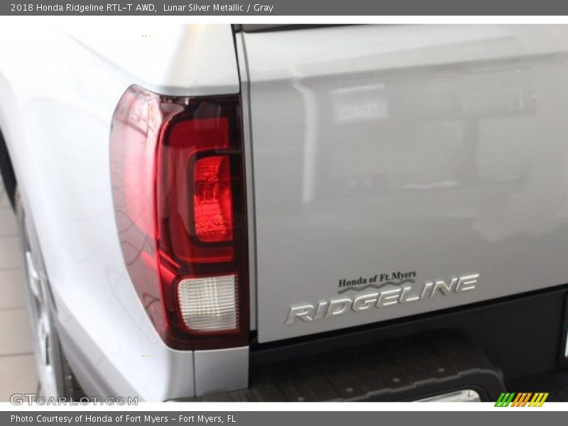 Lunar Silver Metallic / Gray 2018 Honda Ridgeline RTL-T AWD