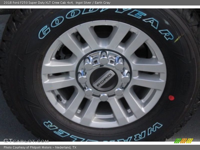 Ingot Silver / Earth Gray 2018 Ford F250 Super Duty XLT Crew Cab 4x4