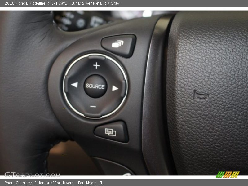 Lunar Silver Metallic / Gray 2018 Honda Ridgeline RTL-T AWD
