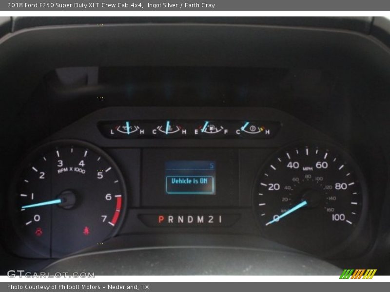 Ingot Silver / Earth Gray 2018 Ford F250 Super Duty XLT Crew Cab 4x4