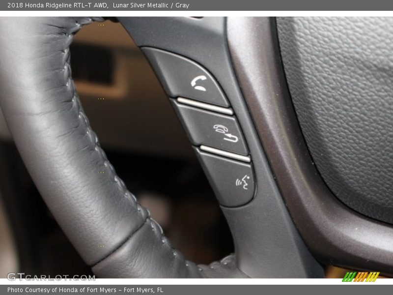 Lunar Silver Metallic / Gray 2018 Honda Ridgeline RTL-T AWD